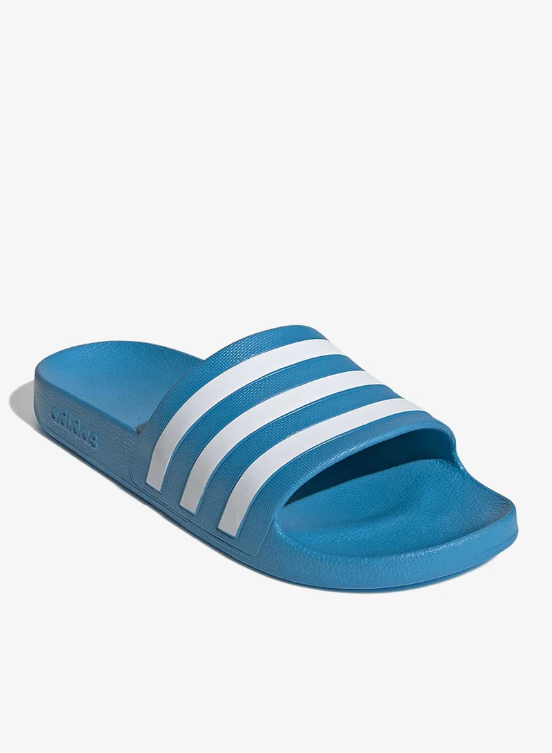 Adidas SOLBLU/FTWWHT/SOLBLU Adilette Aqua Slides for Men | Best Price UAE